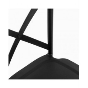 Sedia Versa Nero 43 x 88 x 43 cm (4 Unità)