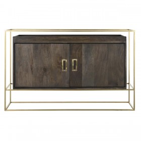 Credenza DKD Home Decor Marrone Metallo Legno di mango 122 x 38 x 76 cm