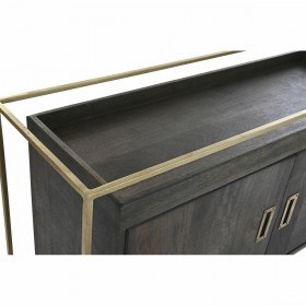 Credenza DKD Home Decor Marrone Metallo Legno di mango 122 x 38 x 76 cm
