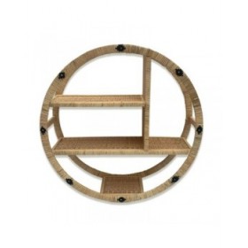 Scaffale Versa Rattan 16 x 59 x 59 cm Rotondo