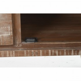Credenza DKD Home Decor Naturale Nero Metallo Acacia (140 x 40 x 85 cm)