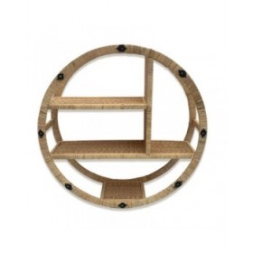 Scaffale Versa Rattan 16 x 59 x 59 cm Rotondo