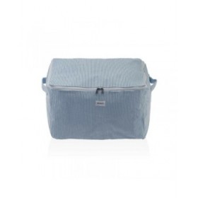 Scatole Portaoggetti Versa Corduroy 38 x 26 x 26 cm Azzurro