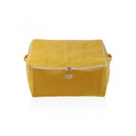 Scatole Portaoggetti Versa Corduroy 40 x 25 x 50 cm Giallo