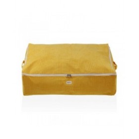 Scatole Portaoggetti Versa Corduroy 50 x 20 x 70 cm Giallo