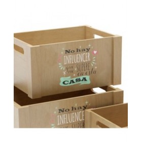 Set di Scatole Decorative Versa Legno (3 Pezzi)