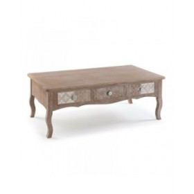 Tavolino da Caffè Versa Lyra Legno di paulownia Legno MDF 60 x 41 x 110 cm