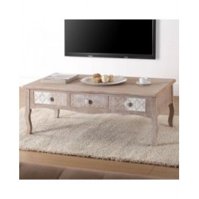 Tavolino da Caffè Versa Lyra Legno di paulownia Legno MDF 60 x 41 x 110 cm