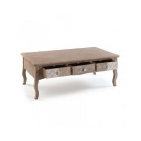 Tavolino da Caffè Versa Lyra Legno di paulownia Legno MDF 60 x 41 x 110 cm