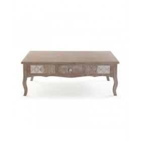 Tavolino da Caffè Versa Lyra Legno di paulownia Legno MDF 60 x 41 x 110 cm
