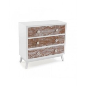 Cassettiera Versa Sira Legno di pino Legno MDF 34 x 76 x 80 cm