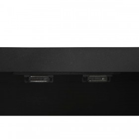 Credenza DKD Home Decor Nero Rattan Legno di mango (160 x 40 x 90 cm)