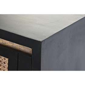 Ingresso DKD Home Decor Naturale Nero Rattan Legno di mango (125 x 40 x 76 cm)