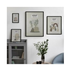 Portafoto Versa Nero Legno MDF Vintage 1,2 x 50 x 40 cm