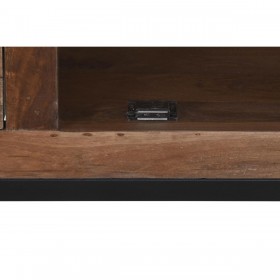 Stand Espositore DKD Home Decor Marrone Teca Metallo (160 x 40 x 175 cm)