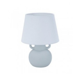 Lampada da tavolo Versa Grigio Lino Ceramica 20 x 28 cm