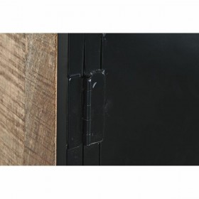 Credenza DKD Home Decor Marrone Nero Metallo Legno di mango (160 x 40 x 90 cm)