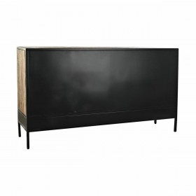 Credenza DKD Home Decor Marrone Nero Metallo Legno di mango (160 x 40 x 90 cm)