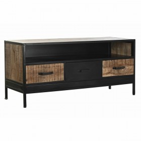 Mobile TV DKD Home Decor Marrone Nero 125 x 40 x 55 cm