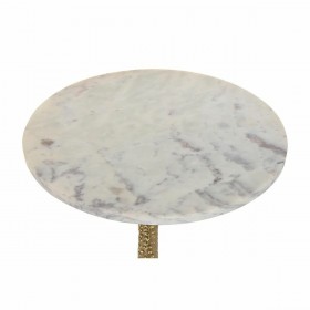 Console DKD Home Decor Bianco Dorato Alluminio Marmo 40 x 40 x 61 cm
