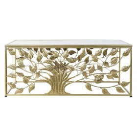 Tavolino da Caffè DKD Home Decor Metallo Specchio 110 x 60 x 46 cm