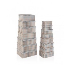 Set di Scatole Decorative Versa Peter Cartone (15 Pezzi)