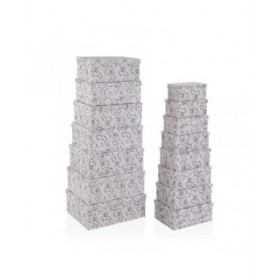 Set di Scatole Decorative Versa Caprice Cartone (15 Pezzi)