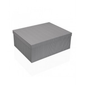Set di Scatole Decorative Versa Grigio Cartone (15 Pezzi)