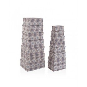 Set di Scatole Decorative Versa Cartone (15 Pezzi)