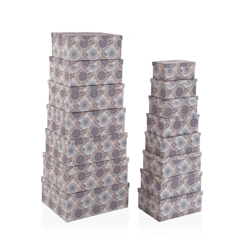 Set di Scatole Decorative Versa Cartone (15 Pezzi)