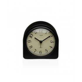 Orologio da Tavolo Versa Luxa Nero Plastica 5,8 x 10 x 10 cm
