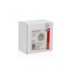 Orologio da Tavolo Versa Luxa Bianco Plastica 5,8 x 10 x 10 cm