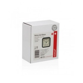 Orologio da Tavolo Versa Alvo Nero Plastica 4,5 x 8,5 x 8,5 cm