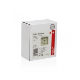 Orologio da Tavolo Versa Alvo Bianco Plastica 4,5 x 8,5 x 8,5 cm