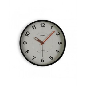 Orologio da Parete Versa Nero Plastica 4 x 30 x 30 cm