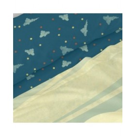 Set di Lenzuola HappyFriday Mr Fox The Warrior Multicolore 2 Pezzi