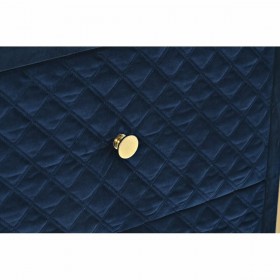 Comodino DKD Home Decor 60 x 35 x 74 cm Cristallo Azzurro Dorato