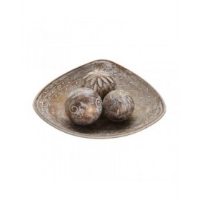 Centrotavola Versa Marrone 31,5 x 9 x 31,5 cm
