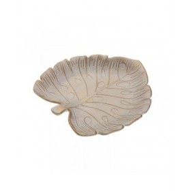 Centrotavola Versa Dorato Foglio 17 x 3 x 28 cm
