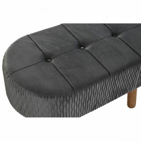 Panca DKD Home Decor   Grigio Naturale Grigio scuro Legno 80 x 46 x 38 cm
