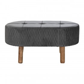 Panca DKD Home Decor   Grigio Naturale Grigio scuro Legno 80 x 46 x 38 cm