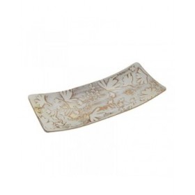 Centrotavola Versa Marrone Fiori 16 x 4,5 x 38,5 cm