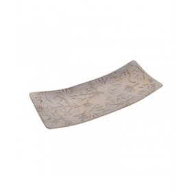 Centrotavola Versa Dorato Fiori 16 x 4,5 x 38,5 cm