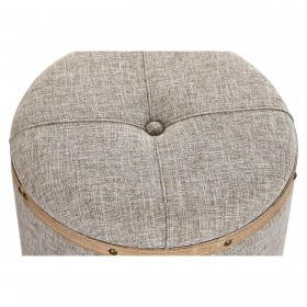 Panca DKD Home Decor   Beige Naturale Legno Metallo Plastica 30 x 40 cm 120 x 44 x 43 cm