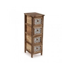 Cassettiera Versa Leaf Legno 32 x 81 x 26 cm