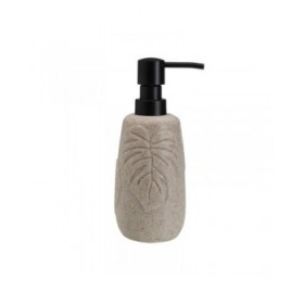 Dispenser di Sapone Versa Palm Sabbia Resina Plastica 6,5 x 19 x 6,5 cm