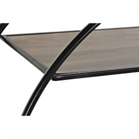 Scaffale DKD Home Decor Nero Grigio chiaro Metallo Abete 90 x 30 x 100 cm (1)