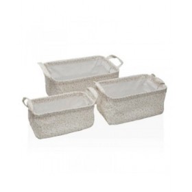 Set di Cestini Versa Serpentine 28 x 18 x 14 cm