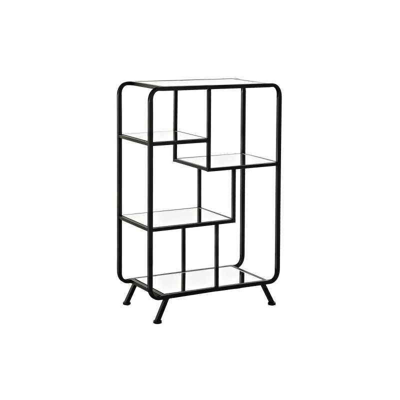 Scaffale DKD Home Decor Nero Metallo Cristallo 60 x 28 x 93 cm (1)