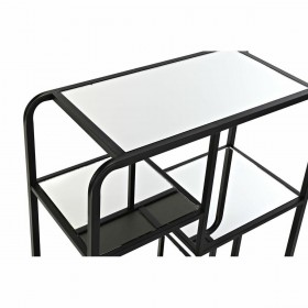 Scaffale DKD Home Decor Nero Metallo Cristallo 60 x 28 x 93 cm (1)